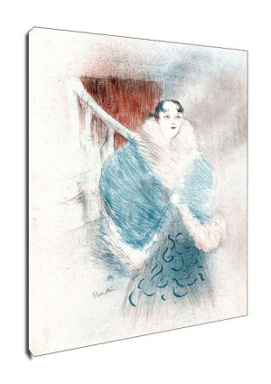 Elsa, Dite la Viennoise, Henri de Toulouse-Lautrec - obraz na płótnie 90x12