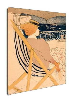 La Passagère du 54, Henri de Toulouse-Lautrec - obraz na płótnie 70x100 cm