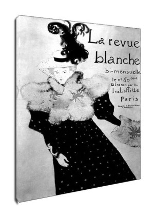 La Revue Blanche, Henri de Toulouse-Lautrec - obraz na płótnie 60x90 cm