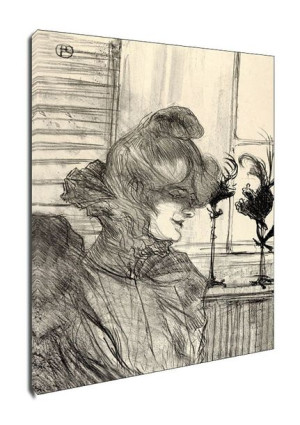 Louise Blouet Le Margoin, Henri de Toulouse-Lautrec - obraz na płótnie 90x1