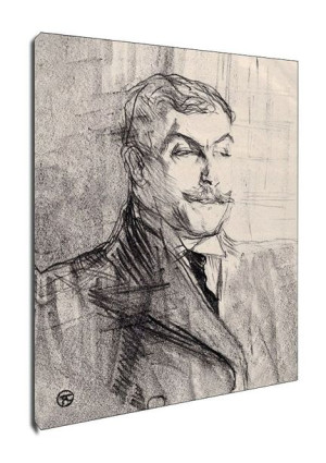 Lucien Guitry, Henri de Toulouse-Lautrec - obraz na płótnie 50x70 cm