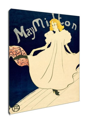 May Milton, Henri de Toulouse-Lautrec - obraz na płótnie 60x90 cm