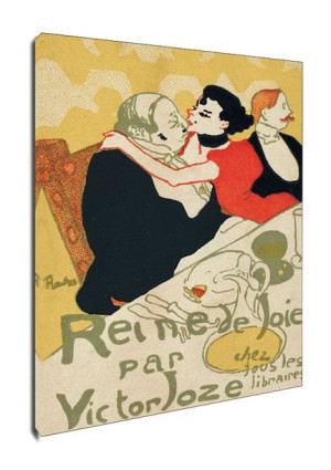 Reine de Joie, Henri de Toulouse-Lautrec - obraz na płótnie 40x60 cm