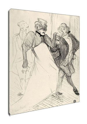 Réjane and Galipaux, in Madame Sans Géne, Henri de Toulouse-Lautrec - obraz