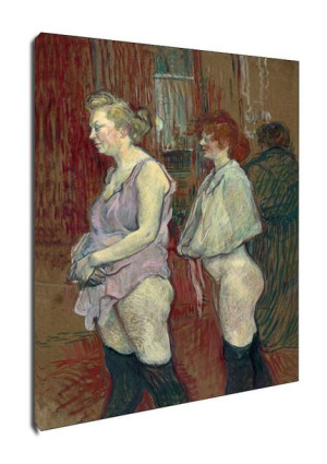 Rue des Moulins, Henri de Toulouse-Lautrec - obraz na płótnie 40x60 cm