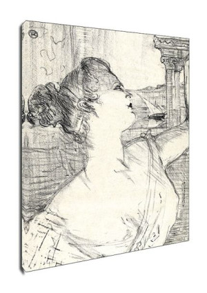 Sybil Sanderson, Henri de Toulouse-Lautrec - obraz na płótnie 20x30 cm