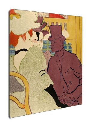 The Englishman at the Moulin Rouge, Henri de Toulouse-Lautrec - obraz na pł
