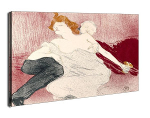 Débauché, Henri de Toulouse-Lautrec - obraz na płótnie 90x60 cm