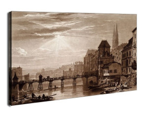 Basle (Liber Studiorum, part I, plate 5), William Turner - obraz na płótnie