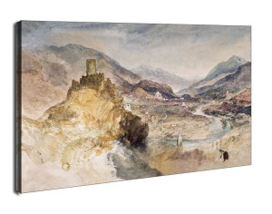 Chatel Argent and the Val d_Aosta from above Villeneuve, William Turner - o