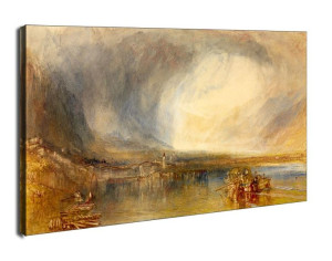 Flüelen, from the Lake of Lucerne, William Turner - obraz na płótnie 70x50