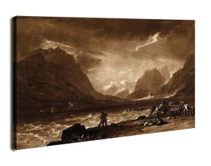 Lake of Thun, Swiss (Liber Studiorum, part III, plate 15), William Turner -