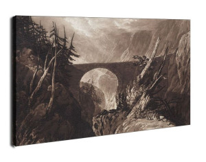 Liber Studiorum Little Devil_s Bridge over the Russ, above Altdorft, Swiss,