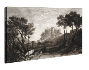 Liber Studiorum The Castle above the Meadows, William Turner - obraz na płó