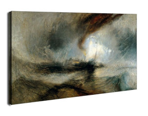 Snow storm steam boat off a harbour s mouth, William Turner - obraz na płót