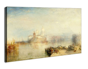 The Dogana and Santa Maria della Salute, Venice, William Turner - obraz na