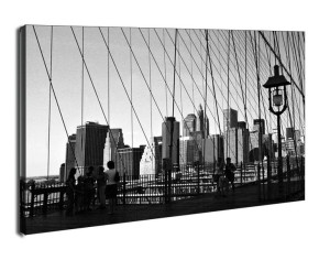 Nowy Jork. New York Bridge - obraz na płótnie 70x50 cm