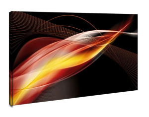Abstrakcja. Abstract background in red - obraz na płótnie 40x30 cm