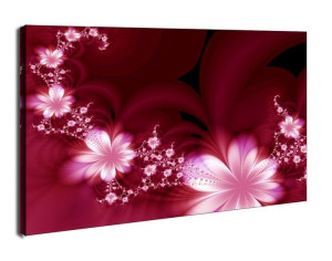 Garland of flowers - obraz na płótnie 100x70 cm