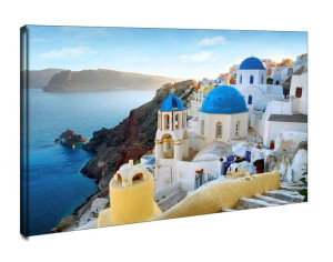 Grecja, Santorini, Oia - obraz na płótnie 40x30 cm
