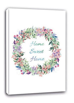 Home sweet home - obraz na płótnie 60x90 cm