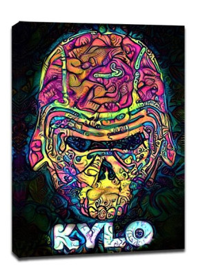 PsychoSkulls, Kylo Ren, Star Wars Gwiezdne Wojny - obraz na płótnie 90x120
