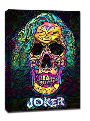 PsychoSkulls, Joker, DC Comics - obraz na płótnie 20x30 cm