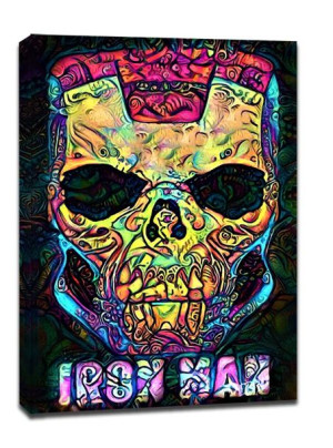 PsychoSkulls, Iron Man, Marvel - obraz na płótnie 40x60 cm