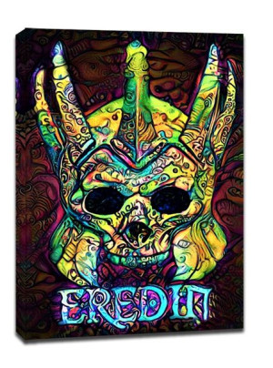 PsychoSkulls, Eredin, the Witcher Wiedźmin - obraz na płótnie 50x70 cm
