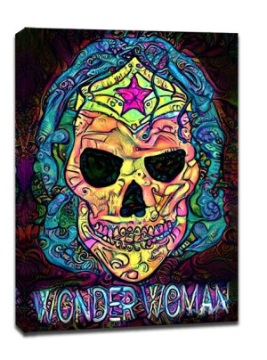 PsychoSkulls, Wonder Woman, DC Comics - obraz na płótnie 61x91,5 cm