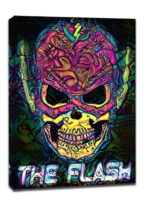 PsychoSkulls, The Flash, DC Comics - obraz na płótnie 50x70 cm