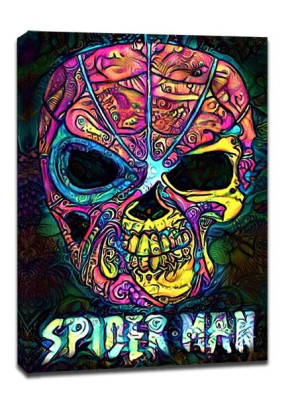 PsychoSkulls, Spider-Man, Marvel - obraz na płótnie 20x30 cm