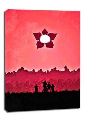 Stranger Things Vintage Poster - obraz na płótnie 61x91,5 cm