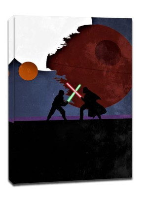 Star Wars Gwiezdne Wojny Vintage Poster - obraz na płótnie 70x100 cm