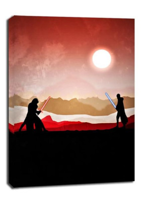 Star Wars Gwiezdne Wojny Vintage Poster v3 - obraz na płótnie 60x80 cm