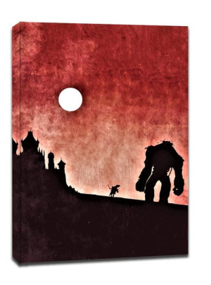 Shadow of the Colossus Vintage Poster - obraz na płótnie 40x60 cm