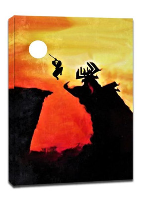 Samurai Jack Vintage Poster v2 - obraz na płótnie 40x60 cm