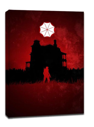 Resident Evil Vintage Poster - obraz na płótnie 40x50 cm