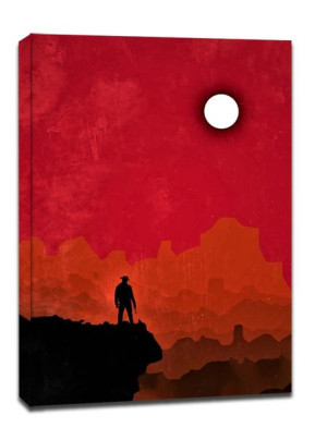 Red Dead Redemption Vintage Poster - obraz na płótnie 60x80 cm