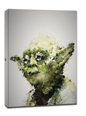 POLYamory - Yoda, Gwiezdne Wojny Star Wars - obraz na płótnie 40x60 cm