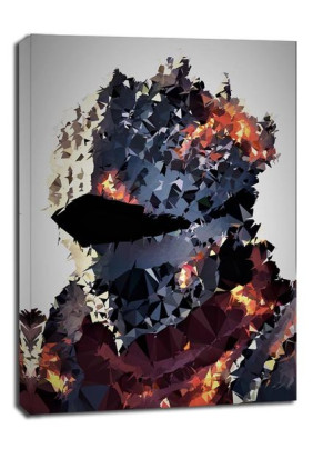 POLYamory - Soul of Cinder, Dark Souls - obraz na płótnie 40x60 cm