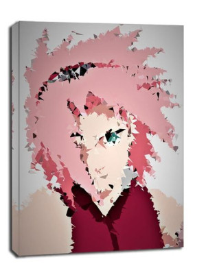 POLYamory - Sakura, Naruto - obraz na płótnie 30x40 cm