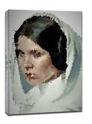 POLYamory - Leia Organa, Gwiezdne Wojny Star Wars - obraz na płótnie 90x120