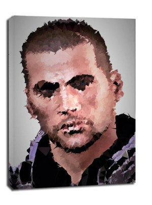 POLYamory - John Shepard, Mass Effect - obraz na płótnie 40x60 cm