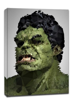 POLYamory - Hulk, Marvel - obraz na płótnie 70x100 cm