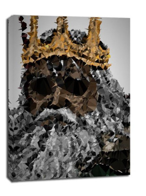 POLYamory - Gwyn, Dark Souls - obraz na płótnie 60x80 cm