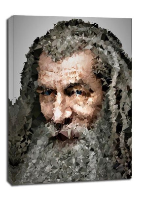POLYamory - Gandalf, Władca Pierścieni - obraz na płótnie 90x120 cm