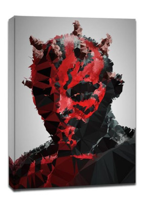 POLYamory - Darth Maul, Gwiezdne Wojny Star Wars - obraz na płótnie 60x80 c