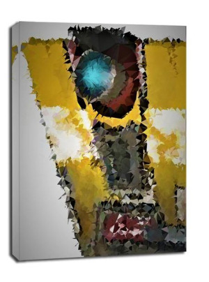 POLYamory - Claptrap, Borderlands - obraz na płótnie 40x60 cm