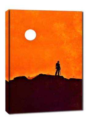 Indiana Jones Vintage Poster - obraz na płótnie 90x120 cm
